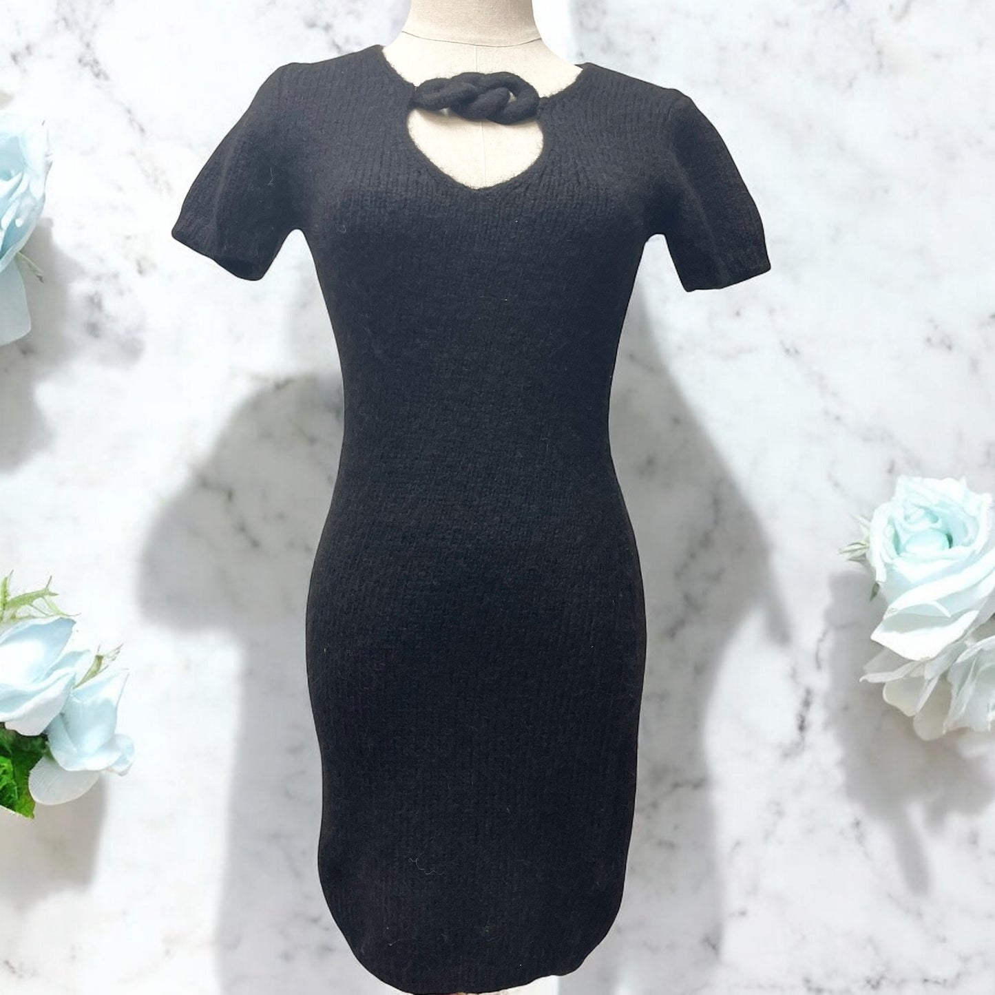 極美品✨アレキアンダーワング ストレッチ ニット ミニワンピース ブラック