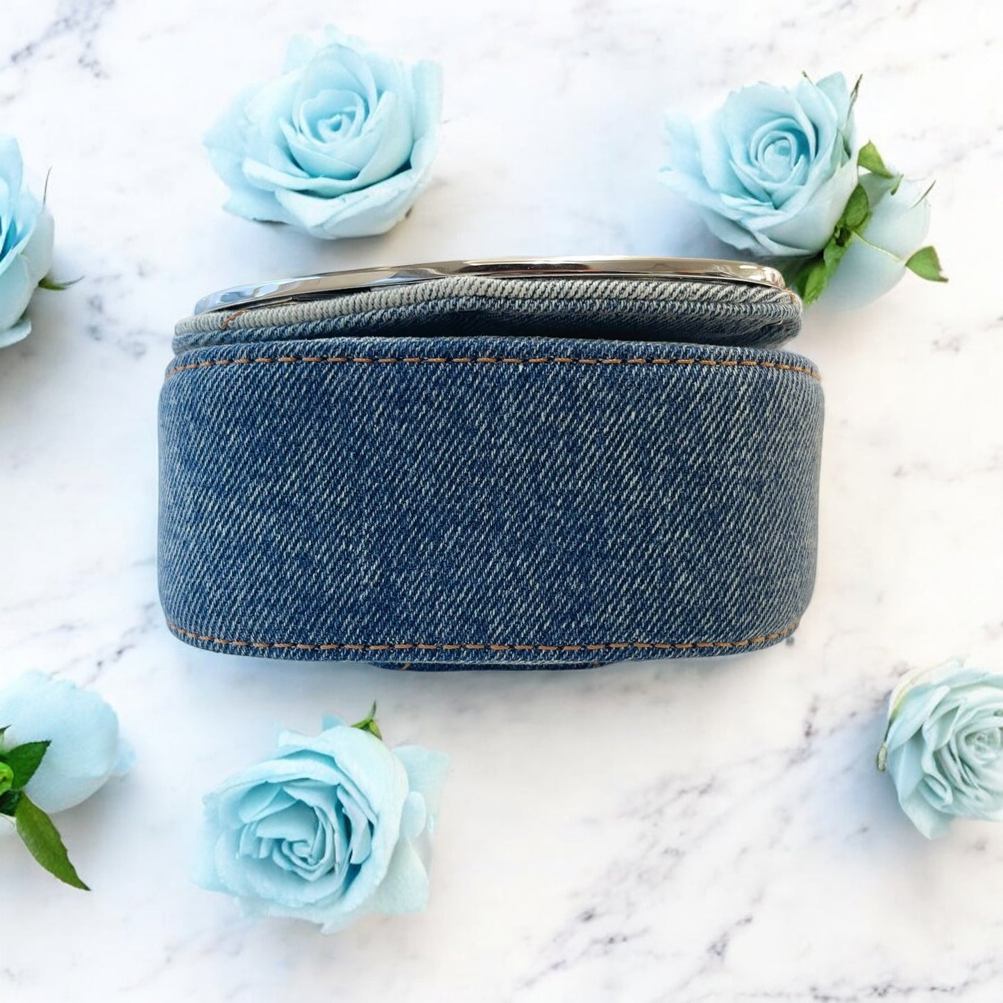 美品✨ディーゼル 1dr Dプレート デニム ショルダーバック ネイビー