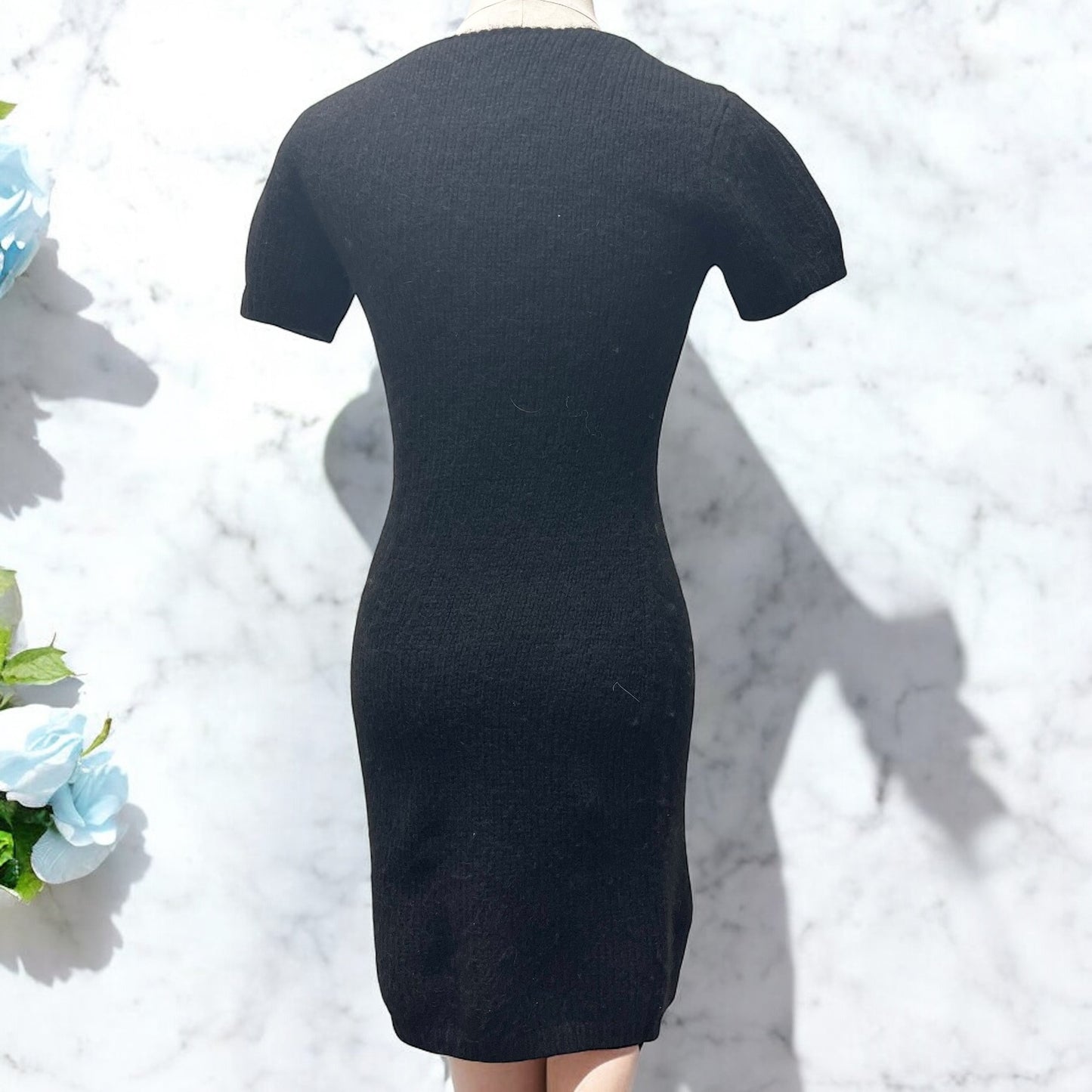 極美品✨アレキアンダーワング ストレッチ ニット ミニワンピース ブラック