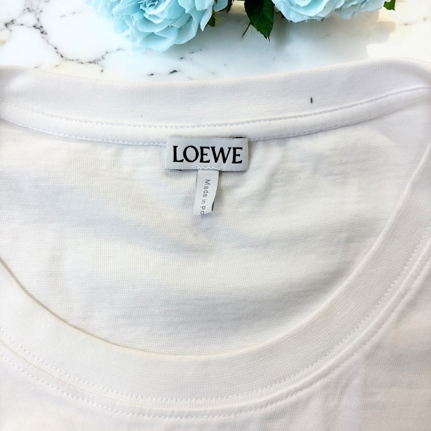 美品✨ロエベ アナグラム 胸ポケット Tシャツ ホワイト