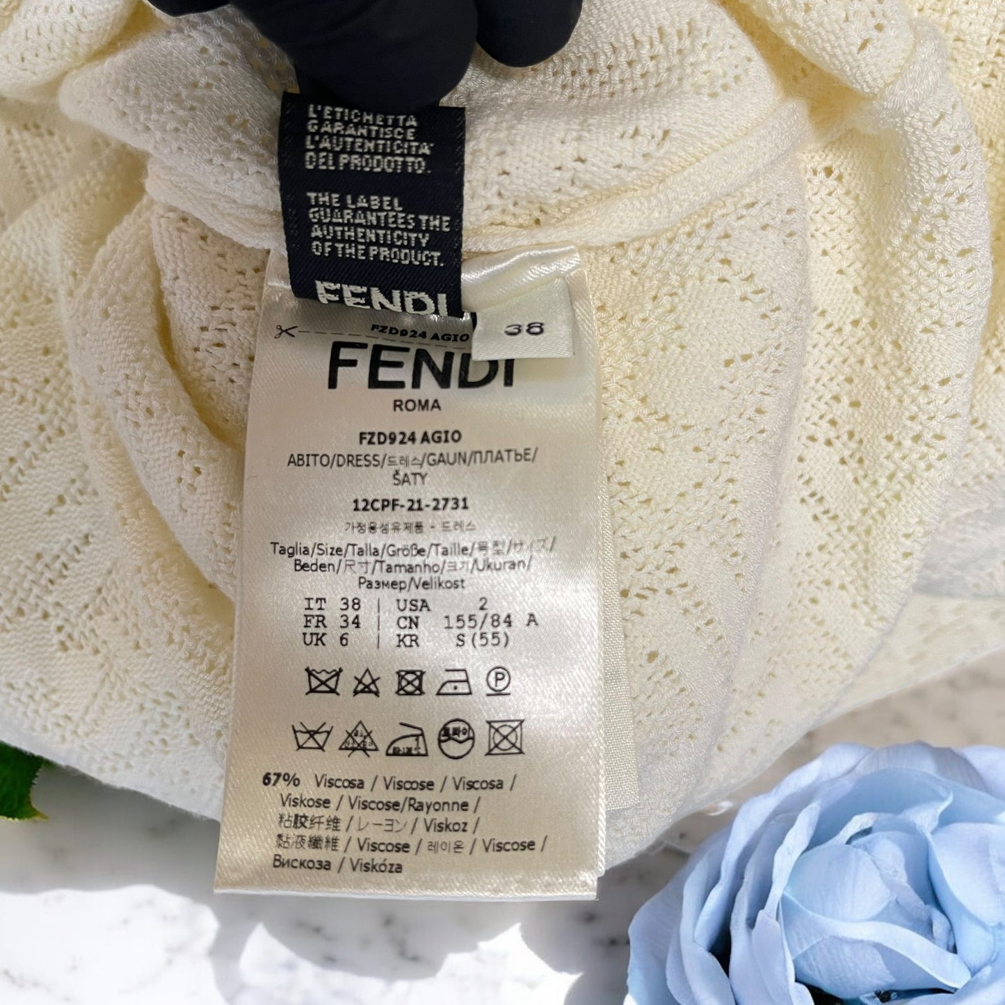 美品✨フェンディ スキムス コラボ ワンピース ベージュ