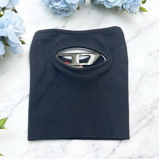 美品✨ディーゼル Dプレート トップス ブラック
